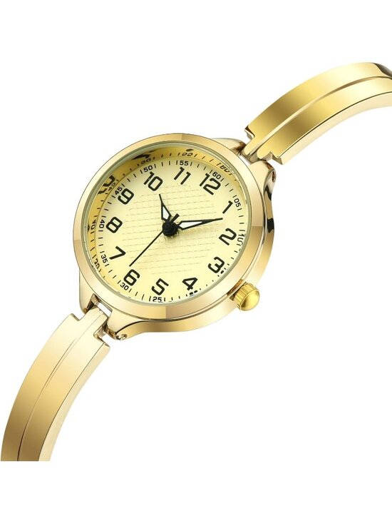 Women\'s Gold Quartz Bracelet Solid Reloj Para Mujer Small Dainty Wrist Watch main image 7